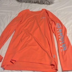 orange/pink and blue magellan long sleeve